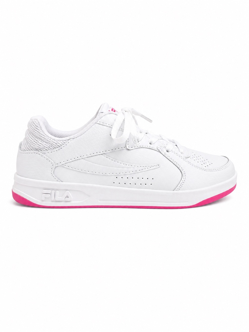 FILA TN-83 Court Sneakers White Hot Pink Women’s Size 8 NWOT